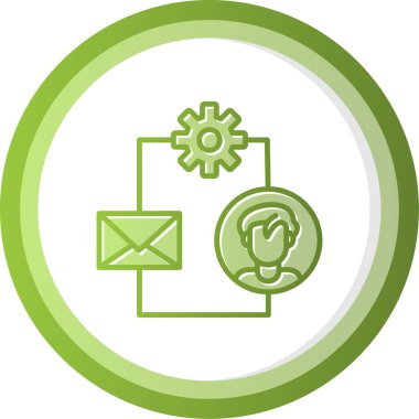 Simgenin vektör illüstrasyonu, pazarlama simgesi                   