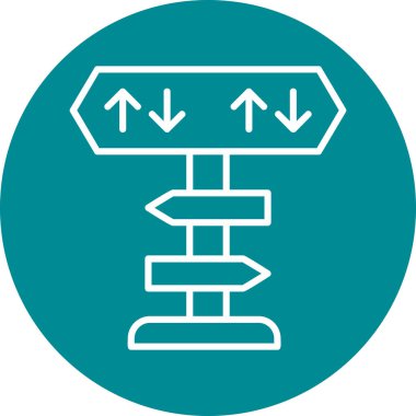 yönler web simgesi basit tasarım 