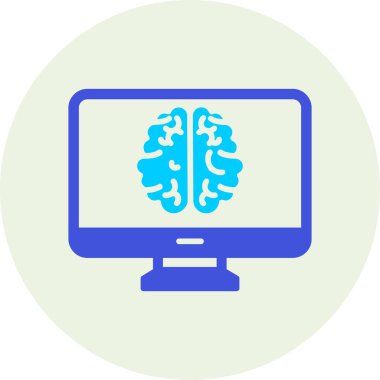 bilgisayar ekranı simgesi, vektör illüstrasyonu basit tasarım