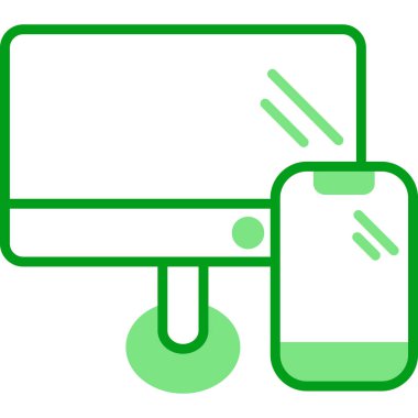 Tepkili web tasarım simgesi, vektör illüstrasyonu basit tasarım