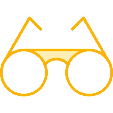 Gözlük. Web simgesi basit illüstrasyon