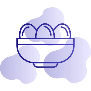 Kavanozda haşlanmış yumurta. Web simgesi basit illüstrasyon