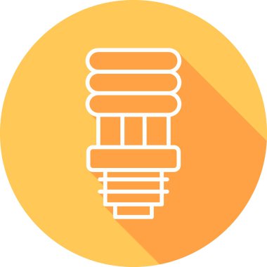 spiral ampul ikonu web basit illüstrasyon