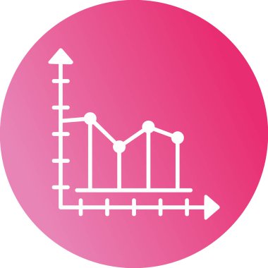 Büyüme grafiği Web simgesi basit illüstrasyon  