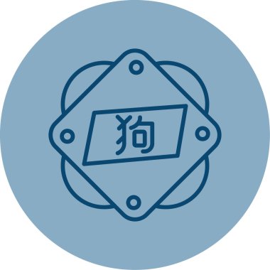 köpek simgesi tasarımı, vektör illüstrasyonu 