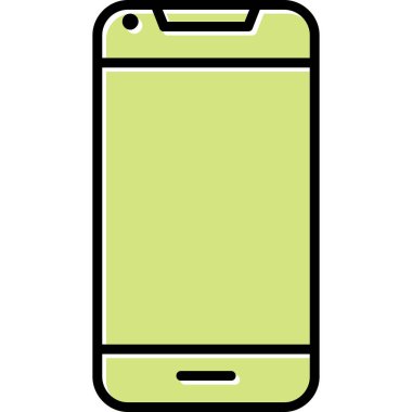 Smartphone web simgesi, vektör çizim 