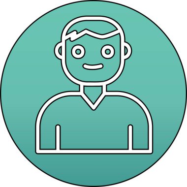 Kullanıcı Hesabı web simgesi basit illüstrasyon