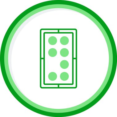 Düğme simgesi ögesinin vektör illüstrasyonu 