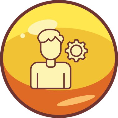 kişisel beceri simgesi, vektör illüstrasyonu basit tasarım