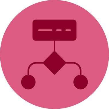 Çalışma akışı modern simgesinin vektör illüstrasyonu          