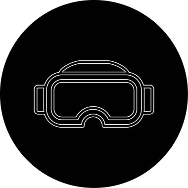 Gözlükler. Web simgesi basit illüstrasyon