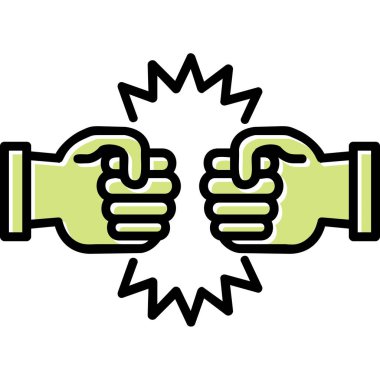 Mücadele Ağı simgesinin vektör illüstrasyonu