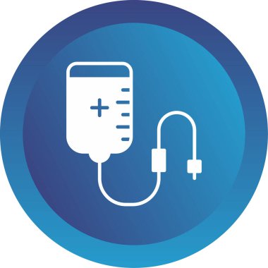 Kan Transfüzyon Ağı simgesi, vektör illüstrasyonu