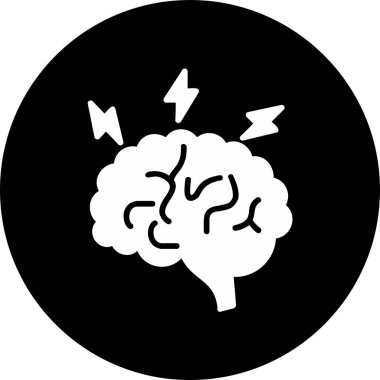Beyin fırtınası web simgesi, vektör illüstrasyonu 