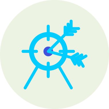 Oklu hedefin vektör illüstrasyonuName 