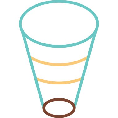 Frustum web simgesi basit illüstrasyon