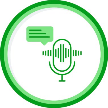 vector illustration of Voice message icon                        