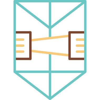 Prizma. Web simgesi basit illüstrasyon                 