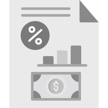 Eğilim biçimi izole edilmiş arka planda mali simge 