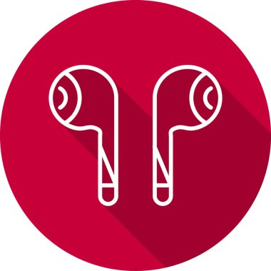 Kulaklık. Web simgesi basit illüstrasyon