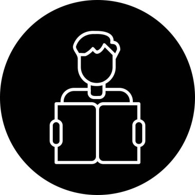 Web simgesi vektör illüstrasyonu öğreniliyor 