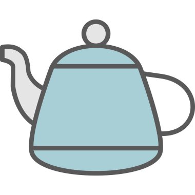 Vektör illüstrasyonu, çaydanlık ağı simgesi 