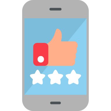 derecelendirme simgesi, vektör illüstrasyonu basit tasarım