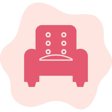 Kol Koltuğu Web simgesi basit illüstrasyon