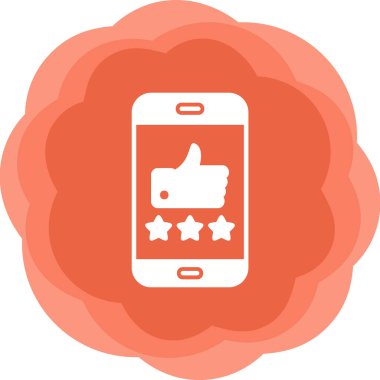 derecelendirme simgesi, vektör illüstrasyonu basit tasarım