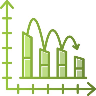 bar çizelgesi simgesi, vektör illüstrasyonu 