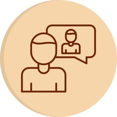 öz farkındalık simgesi, vektör illüstrasyonu basit tasarım