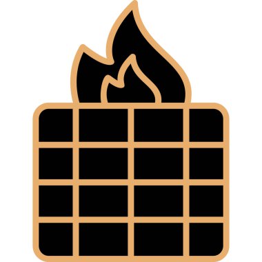 Ateş vektörü simgesini ateşle 