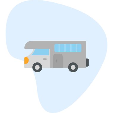 karavan web simgesi basit illüstrasyon