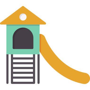 Oyun parkı. Web simgesi basit illüstrasyon