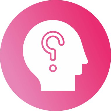 düşünce simgesi, modern vektör illüstrasyon tasarımı 