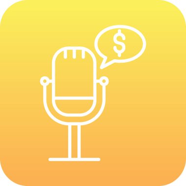 Para podcast simgesi, özet biçimi 