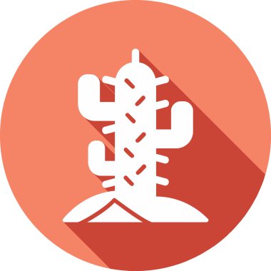 Kaktüs. Web simgesi basit illüstrasyon 