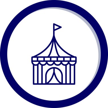 Sirk çadırının vektör çizimi