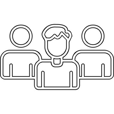 Takım. Web simgesi basit illüstrasyon 