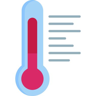 Sıcaklık web simgesi resimleme tasarımı