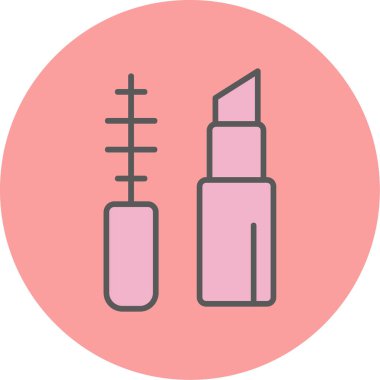 Makyaj Ağı simgesi basit illüstrasyon 