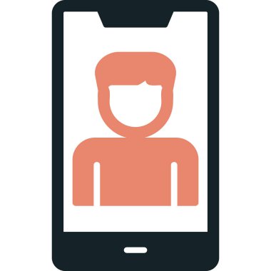 Smartphone web simgesi, vektör çizim 