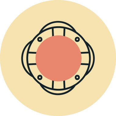 Can simidi simgesi, vektör illüstrasyonu basit tasarım