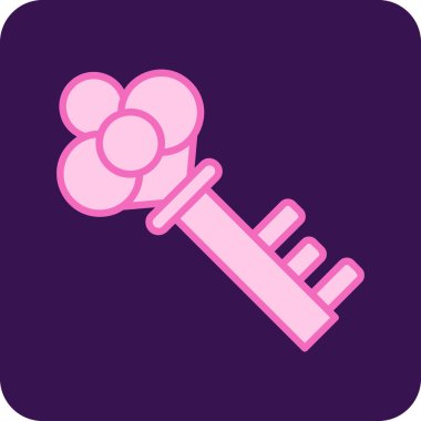 Anahtar. Web simgesi basit illüstrasyon 