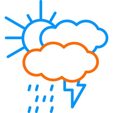 Storm Web simgesi, vektör illüstrasyonu 