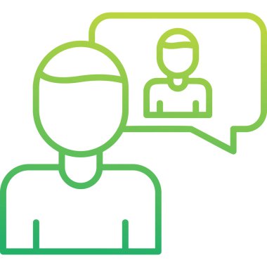 öz farkındalık simgesi, vektör illüstrasyonu basit tasarım