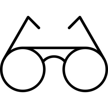 gözlük ikonu vektör illüstrasyonu