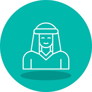 Bedevi web simgesi, vektör illüstrasyonu 