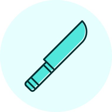 Bıçak. Web simgesi basit illüstrasyon 