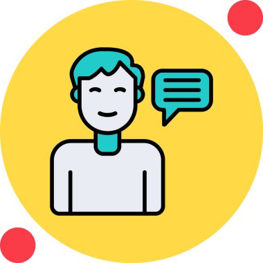 Tavsiye Ağı simgesi basit illüstrasyon